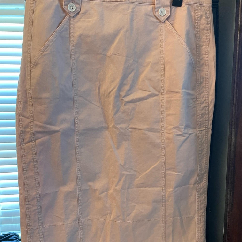 Ann Taylor Pink Midi Pencil Skirt for Work